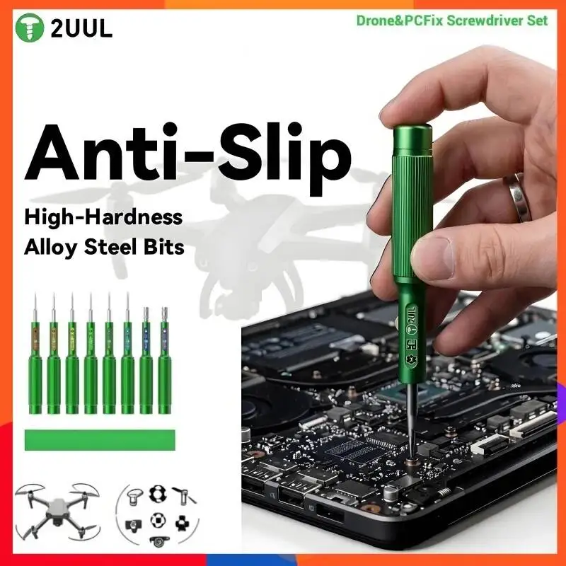 2UUL SD95 Multifunctional Repair Screwdriver Set 8pcs High Hardness for DJI Mavic Mini Pad Smartphone Drone PS5 Xbox Controller
2UUL SD95 Multifunctional Repair Screwdriver Set 8pcs High Hardness for DJI Mavic Mini Pad Smartphone Drone PS5 Xbox Controller