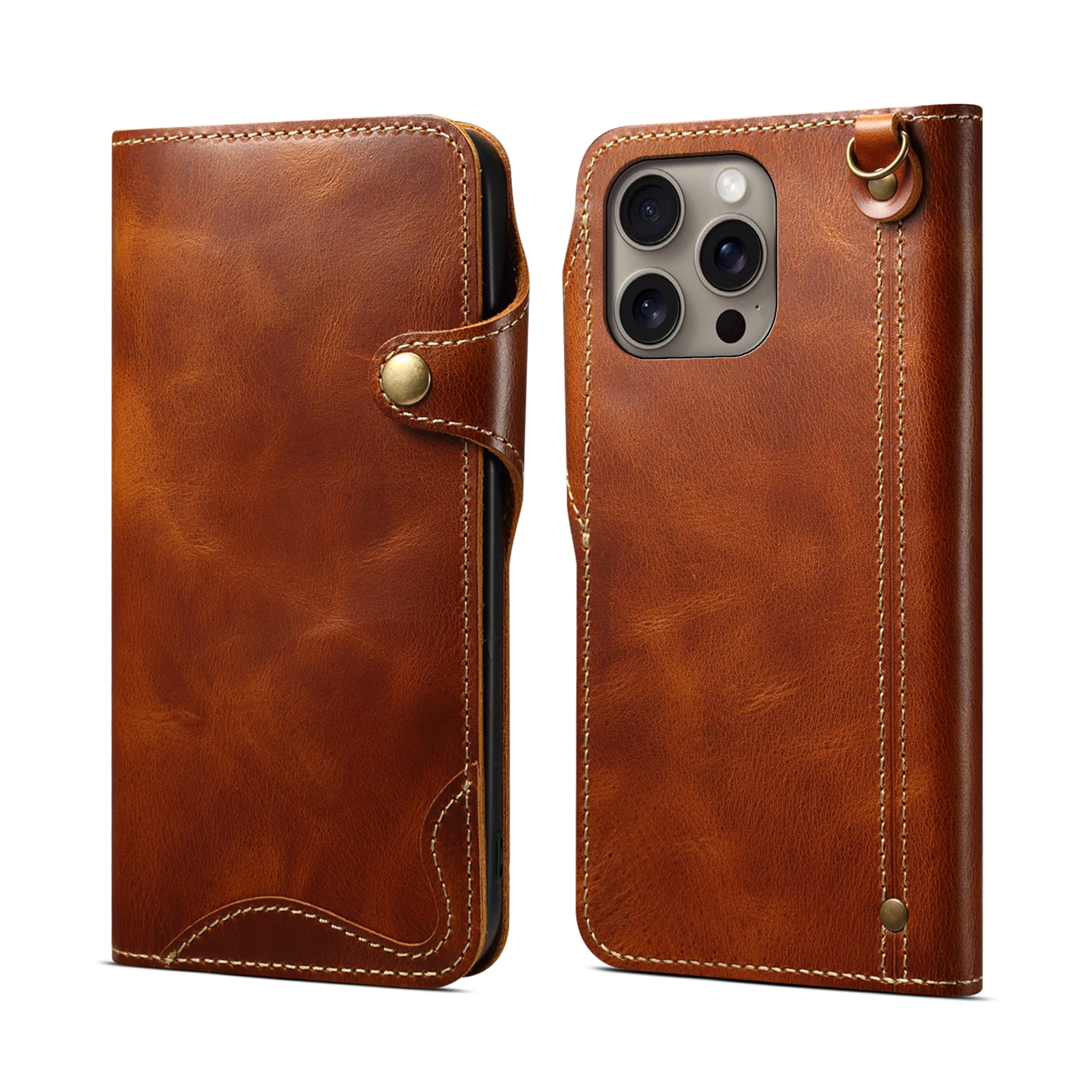 Чехол из натуральной кожи в стиле ретро для iPhone 16e 16 Pro Max/iPhone 15 Plus, откидная крышка, деловой кошелек с карманами для карт на ремешке 
Чехол из натуральной кожи в стиле ретро для iPhone 16e 16 Pro Max/iPhone 15 Plus, откидная крышка, деловой кошелек с карманами для карт на ремешке