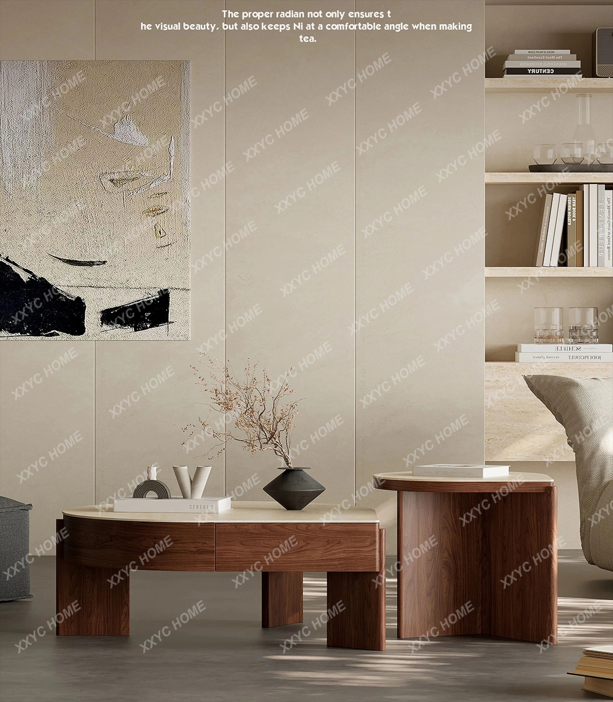 Medieval special-shaped rock slab minimalist small apartment new living room coffee table combination
Medieval special-shaped rock slab minimalist small apartment new living room coffee table combination