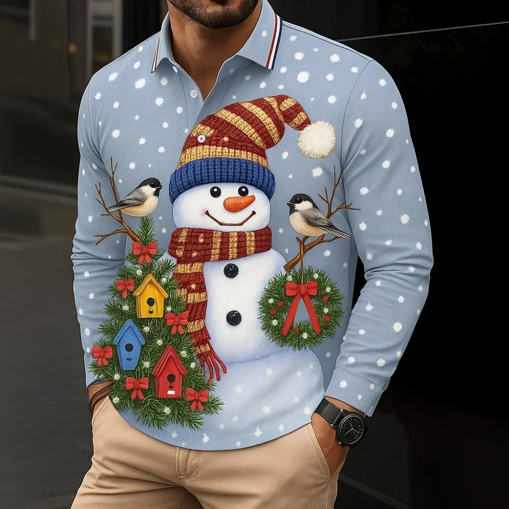 Christmas Santa Claus Casual Men's Button Up Polo Shirt Long Sleeve Christmas Theme Polo Shirts Collar Button Up 3D Print Design
Christmas Santa Claus Casual Men's Button Up Polo Shirt Long Sleeve Christmas Theme Polo Shirts Collar Button Up 3D Print Design