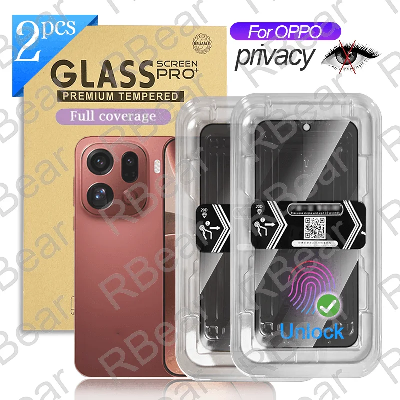 2pcs for OPPO Find X9 Pro Instant Privacy Transformation Film, Electrostatic Dust Filter Chamber, 3840Hz High-Frequency Dimming
2pcs for OPPO Find X9 Pro Instant Privacy Transformation Film, Electrostatic Dust Filter Chamber, 3840Hz High-Frequency Dimming