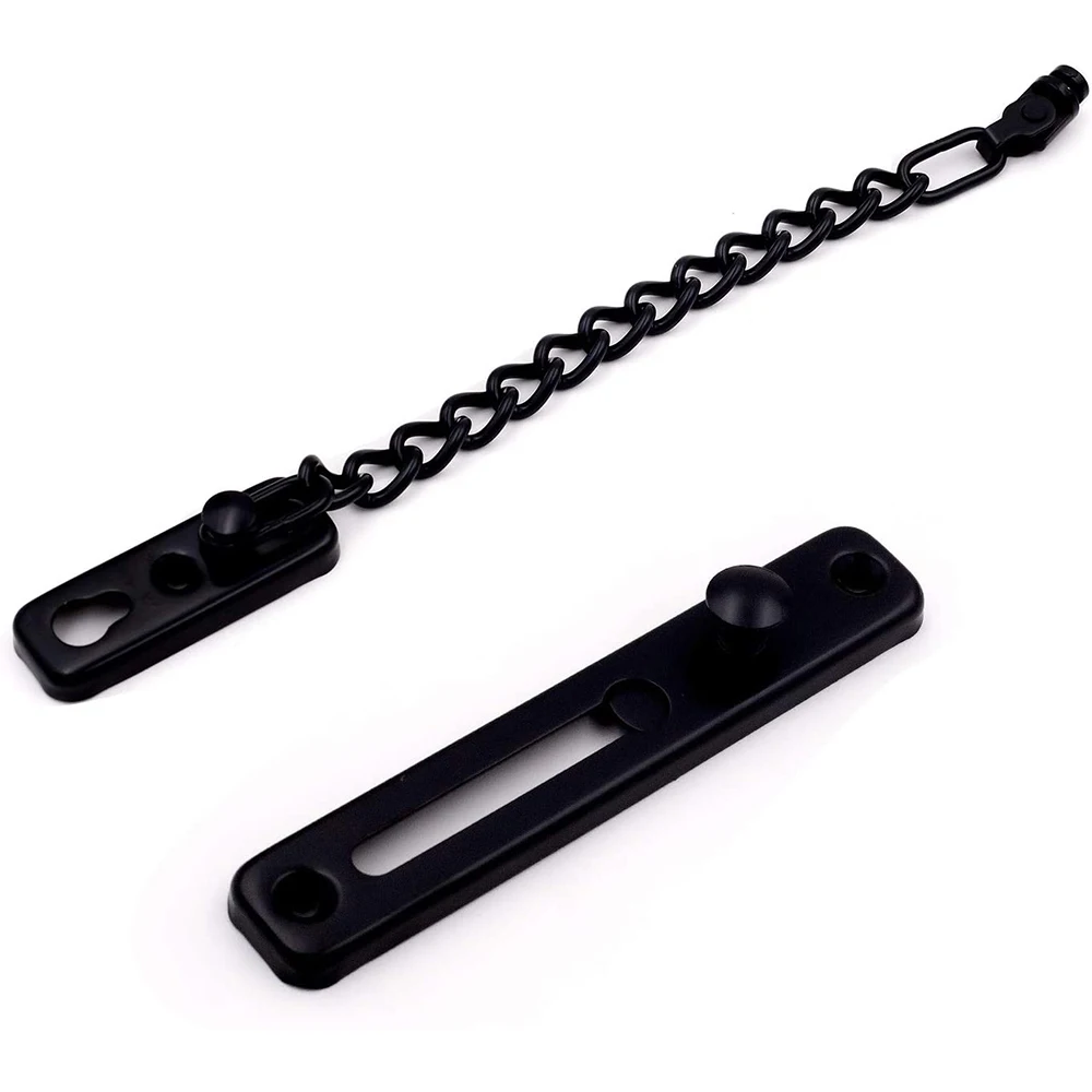Дверной замок Trend2 Pack, защитная цепь из нержавеющей стали, полированная дверная защелка с винтами, черный
Дверной замок Trend2 Pack, защитная цепь из нержавеющей стали, полированная дверная защелка с винтами, черный
