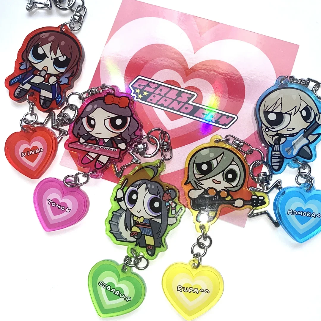 Anime Band x Cartoon Fusion Keychain - Girls Band Cry Inspired Powerpuff Style Acrylic Charm (Fan Art Collab)
Anime Band x Cartoon Fusion Keychain - Girls Band Cry Inspired Powerpuff Style Acrylic Charm (Fan Art Collab)