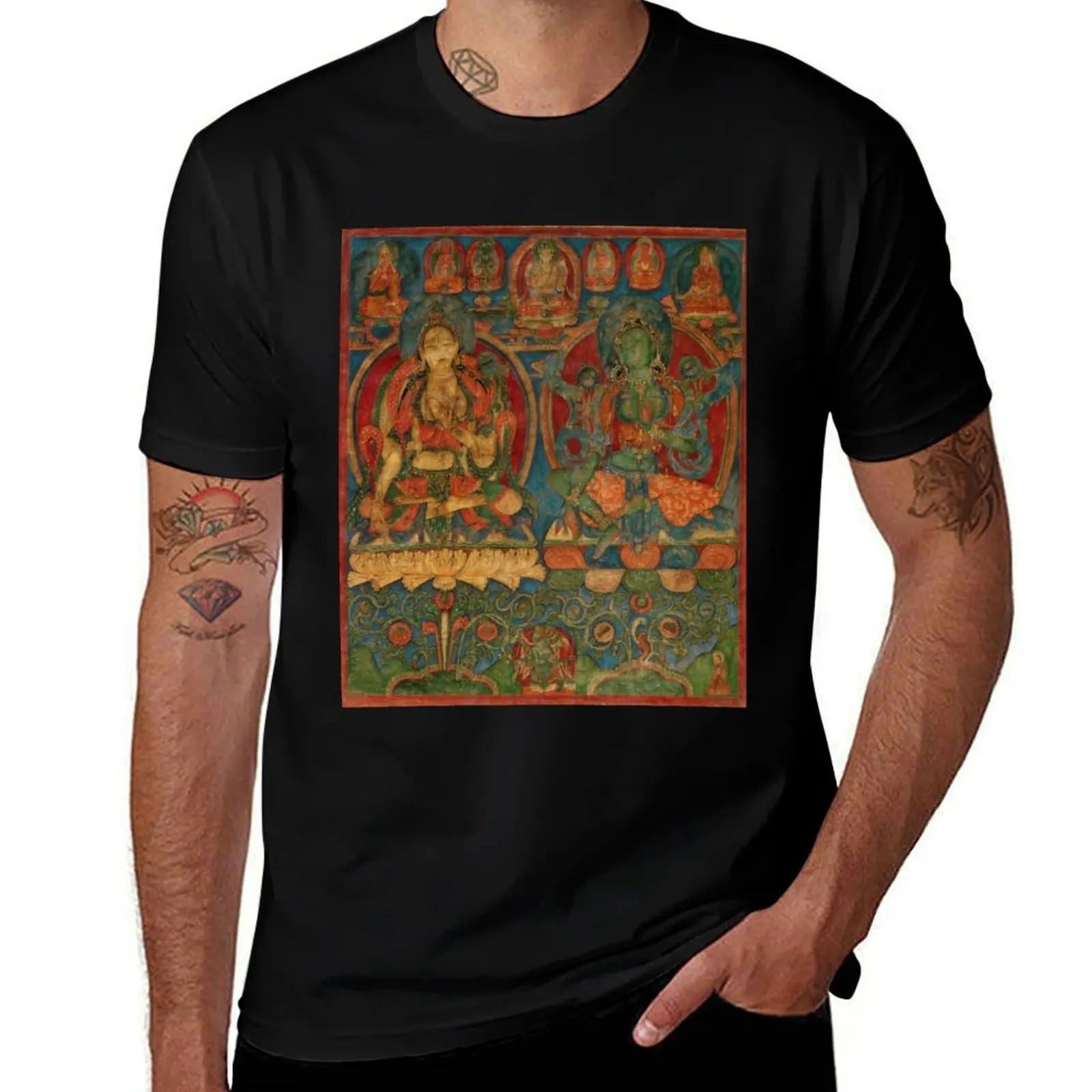 The White Tara and The Green Tara T-Shirt Holiday Outdoor T-Shirt
The White Tara and The Green Tara T-Shirt Holiday Outdoor T-Shirt