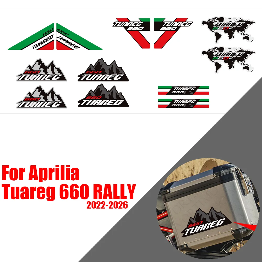 Motorcycle For Aprilia Tuareg 660 RALLY Adventure Trunk Luggage Cases Panniers Aluminium Top Box Stickers Decals 2022 - 2026
Motorcycle For Aprilia Tuareg 660 RALLY Adventure Trunk Luggage Cases Panniers Aluminium Top Box Stickers Decals 2022 - 2026