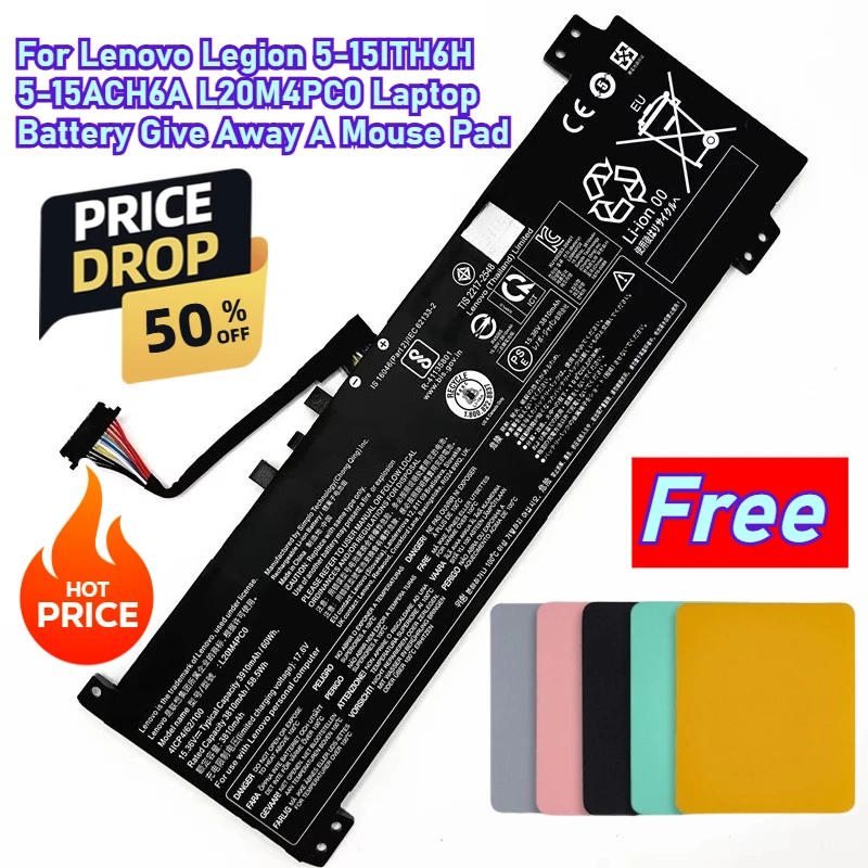 For Lenovo Legion 5-15ITH6H 5-15ACH6A L20M4PC0 Laptop Battery Give Away A Mouse Pad
For Lenovo Legion 5-15ITH6H 5-15ACH6A L20M4PC0 Laptop Battery Give Away A Mouse Pad