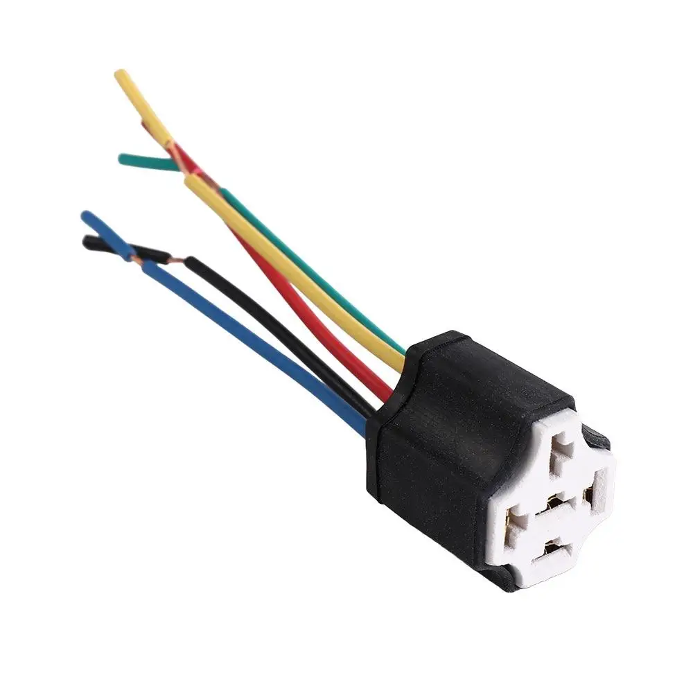 High Relay With Pins Car Relay Holder Ceramic Copper Cable 5 Pins Auto Relay Socket Repair 5 hole 5 Pin Relay Connector Plug
High Relay With Pins Car Relay Holder Ceramic Copper Cable 5 Pins Auto Relay Socket Repair 5 hole 5 Pin Relay Connector Plug