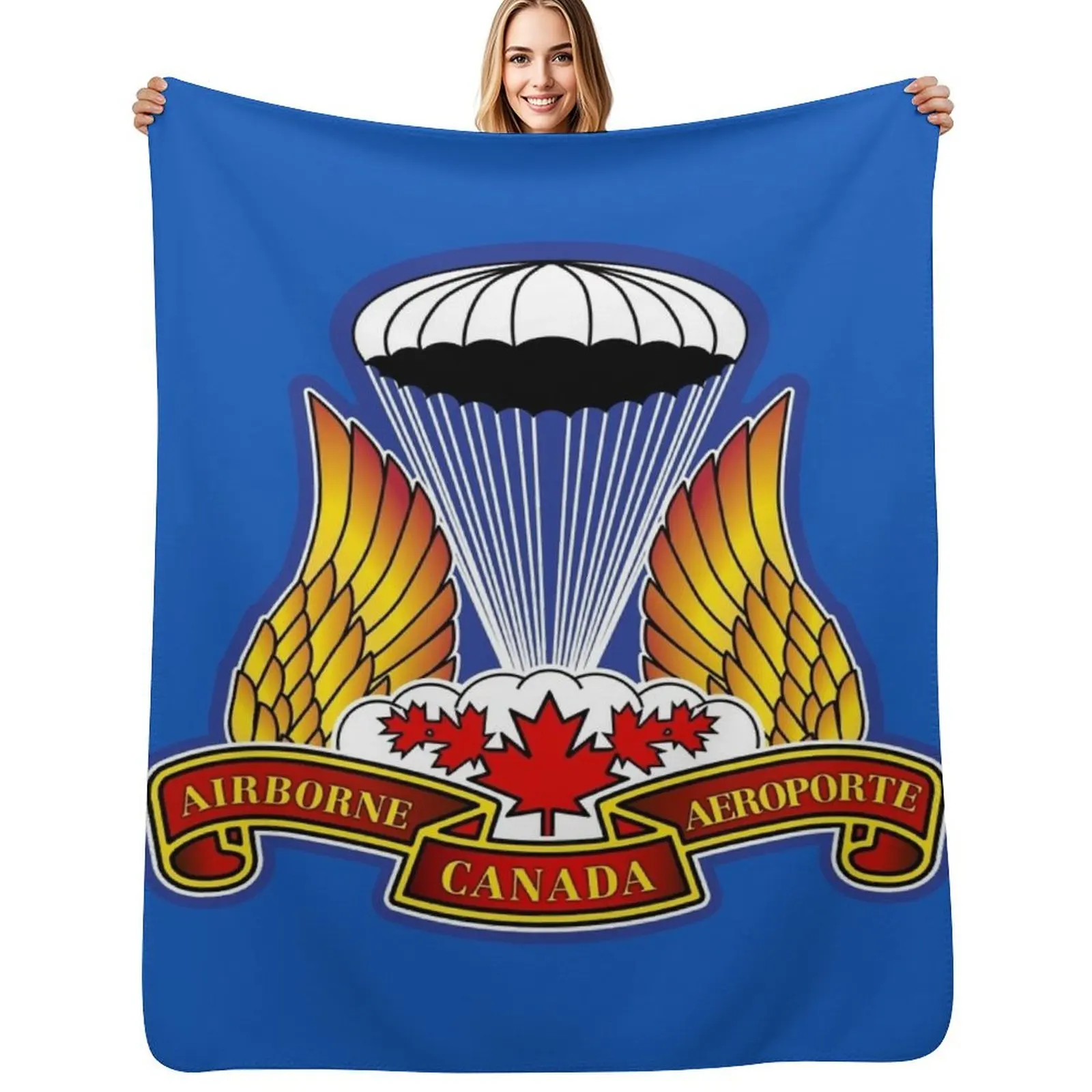 CANADIAN AIRBORNE REGIMENT Throw Blanket Lightweight Warm Blanket for Indoor Outdoor Use
CANADIAN AIRBORNE REGIMENT Throw Blanket Lightweight Warm Blanket for Indoor Outdoor Use