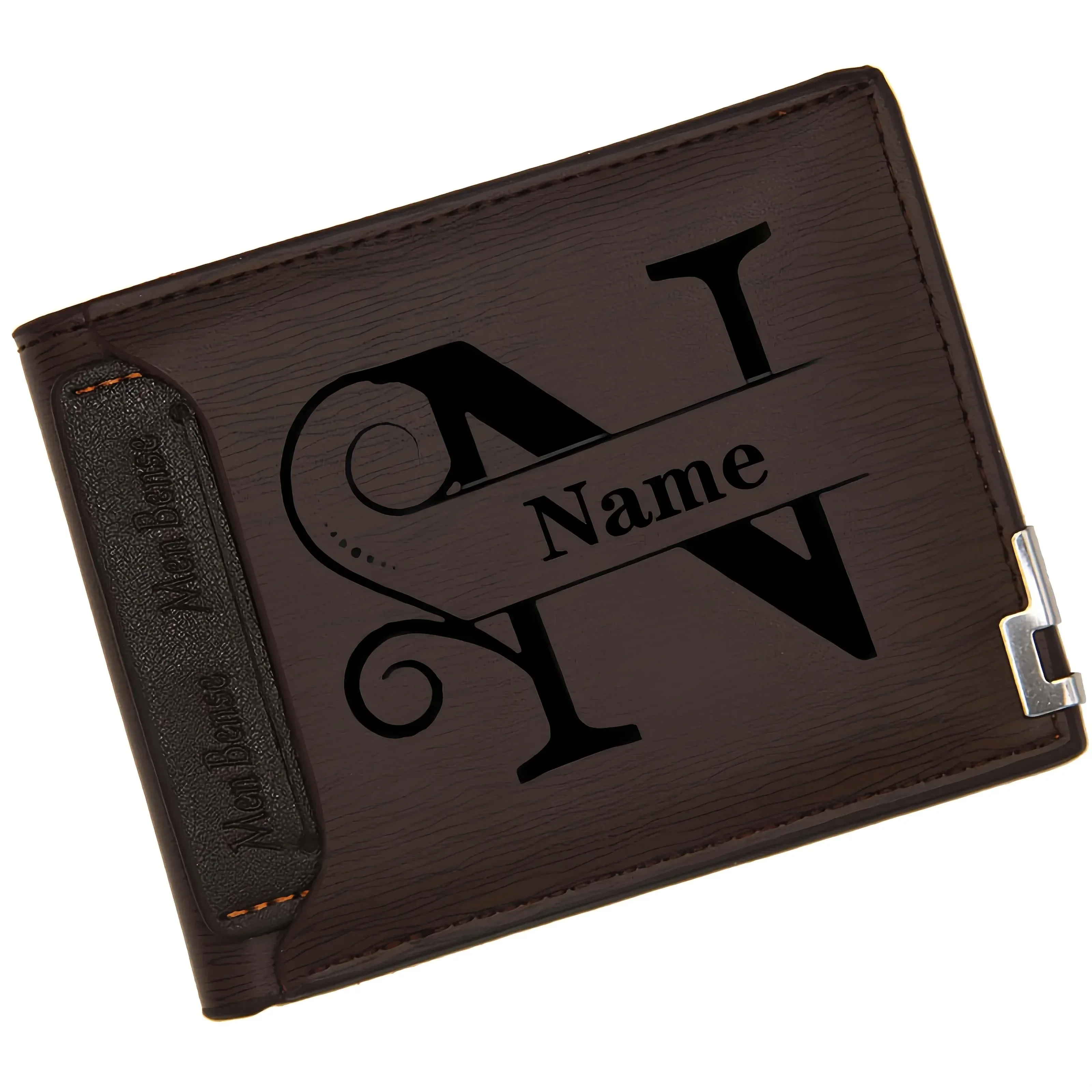Personalized Name Men's PU Leather Wallet Engraved Initials & Name Gift for Birthday, Anniversary, Father's Day Gift
Personalized Name Men's PU Leather Wallet Engraved Initials & Name Gift for Birthday, Anniversary, Father's Day Gift