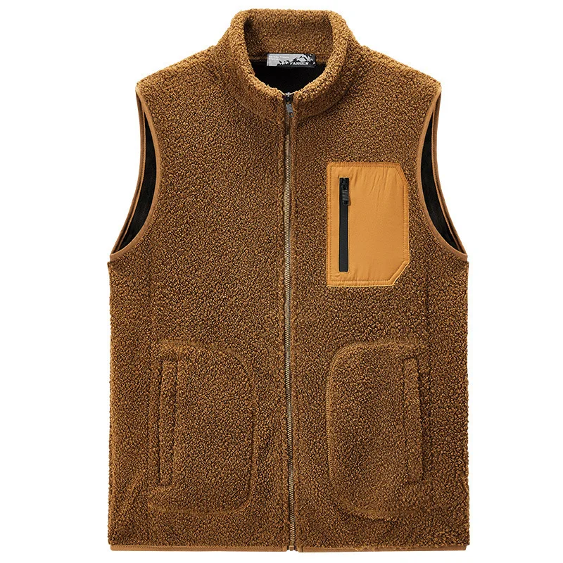 2023 Men's Autumn Double-Sided Velvet Vest Casual Simple Fashion All-Matching Color Stitching Stand-Collar Vest
2023 Men's Autumn Double-Sided Velvet Vest Casual Simple Fashion All-Matching Color Stitching Stand-Collar Vest