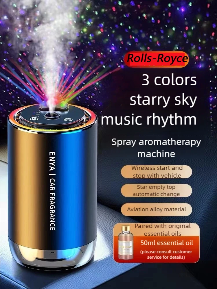 New 3-Color Star Sky Top Car Mounted Aromatherapy Machine Perfume Automatic Start Stop Spray Star Sky Light Interior Remove Odor
New 3-Color Star Sky Top Car Mounted Aromatherapy Machine Perfume Automatic Start Stop Spray Star Sky Light Interior Remove Odor