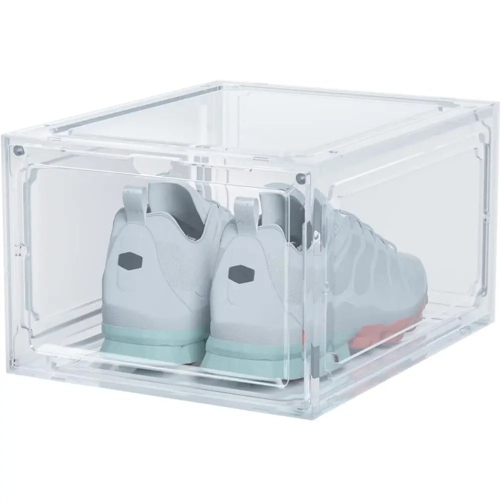 Size 14 Shoe Boxes Clear Plastic Stackable, Sneaker Containers Magnetic Shoes Storage Box, Drop Front Organizer Shoes Cases or H
Size 14 Shoe Boxes Clear Plastic Stackable, Sneaker Containers Magnetic Shoes Storage Box, Drop Front Organizer Shoes Cases or H