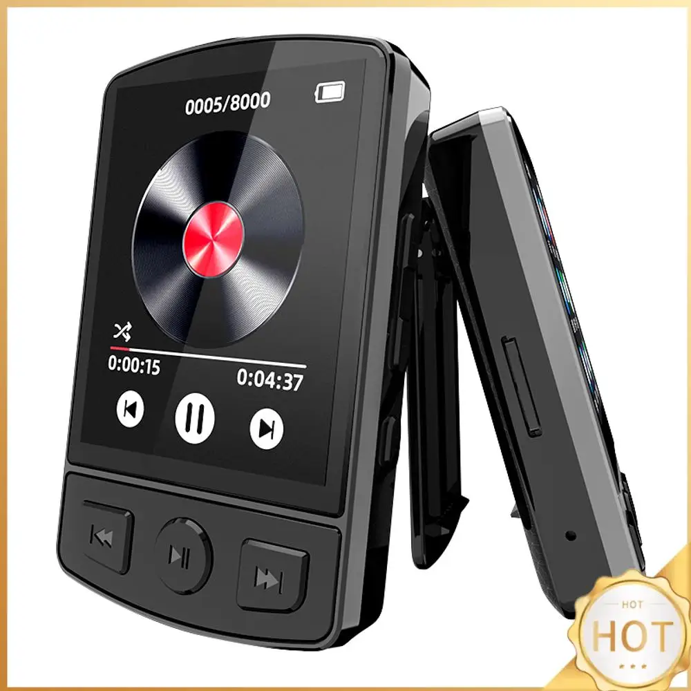 MP3 Player Portable Sport Clip Button Bluetooth-Compatible 5.2 Ultralight MP3 Player 1.8inch Screen for Sport Running
MP3 Player Portable Sport Clip Button Bluetooth-Compatible 5.2 Ultralight MP3 Player 1.8inch Screen for Sport Running