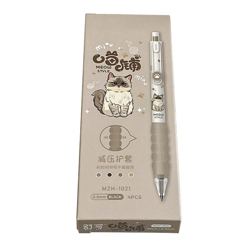 4 Pcs Retractable Gel Pen Neutral Pen Journaling Pen Cartoon Pet Pressing Pen 601D
4 Pcs Retractable Gel Pen Neutral Pen Journaling Pen Cartoon Pet Pressing Pen 601D