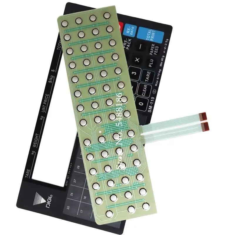 Brand New SM110B Keyboard Set for DIGI SM110 Bench Scales SM100B Scale Keyboard Internal Circuitry with Keyboard Film Parts
Brand New SM110B Keyboard Set for DIGI SM110 Bench Scales SM100B Scale Keyboard Internal Circuitry with Keyboard Film Parts