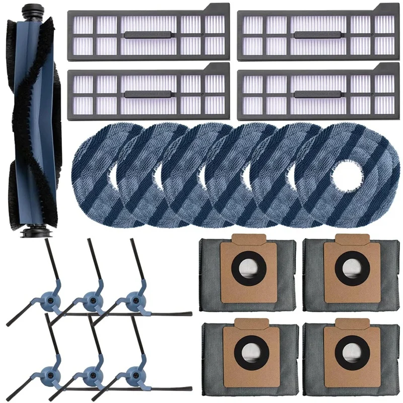 Accessories Kit Compatible For Eufy X10 Pro Omni Robot Vacuum Cleaner Roller Brush,Side Brushes,Filter,Mop Pad,Dust Bags
Accessories Kit Compatible For Eufy X10 Pro Omni Robot Vacuum Cleaner Roller Brush,Side Brushes,Filter,Mop Pad,Dust Bags