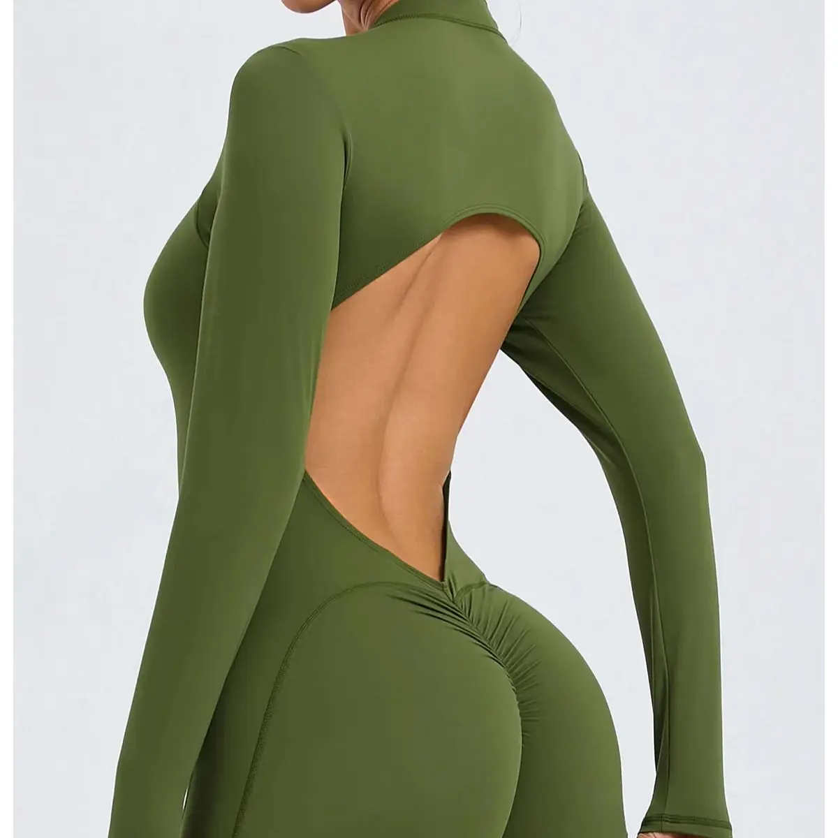 One-Piece Backless Sports Women's Tracksuit Yoga Set Push Up Sports Jumpsuits Long Sleeves Fitness Rompers Sportswear Gym Set
One-Piece Backless Sports Women's Tracksuit Yoga Set Push Up Sports Jumpsuits Long Sleeves Fitness Rompers Sportswear Gym Set