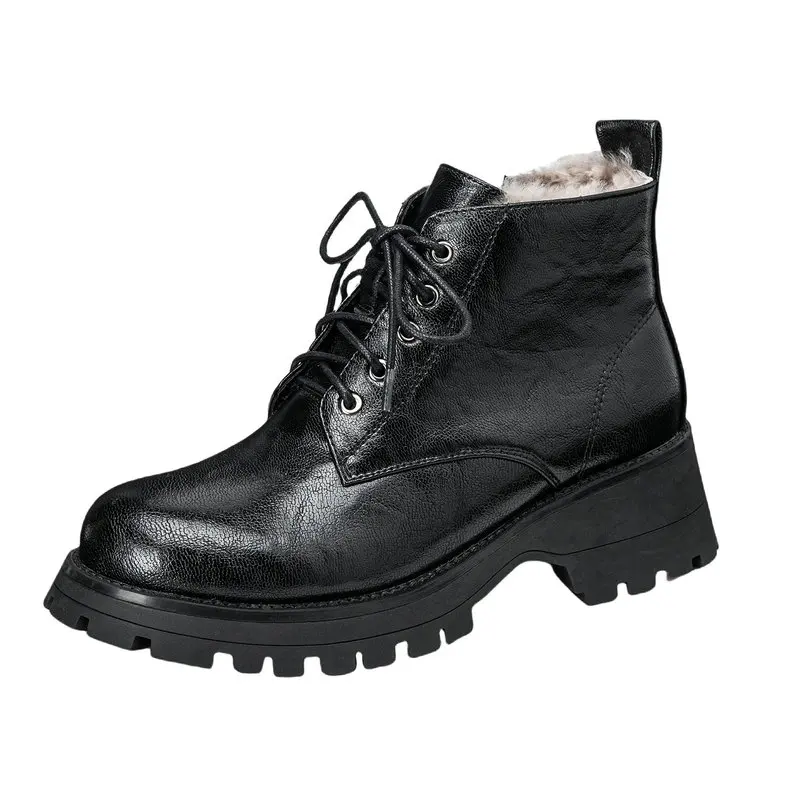 New Ankle Women's Boots Motorcycle Snow Boots Leather Cowhide Platform Platform Wool Shoes
New Ankle Women's Boots Motorcycle Snow Boots Leather Cowhide Platform Platform Wool Shoes