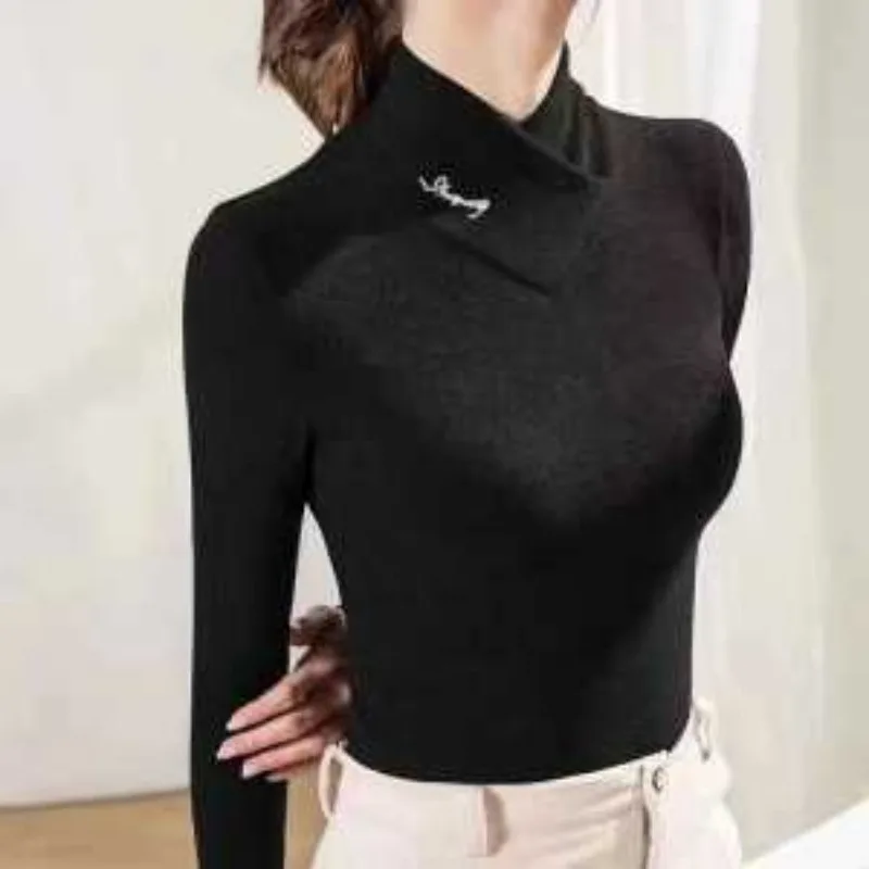 Новинка 2025, осенне-зимние женские однотонные универсальные модные топы с длинными рукавами и воротником-стойкой
Новинка 2025, осенне-зимние женские однотонные универсальные модные топы с длинными рукавами и воротником-стойкой