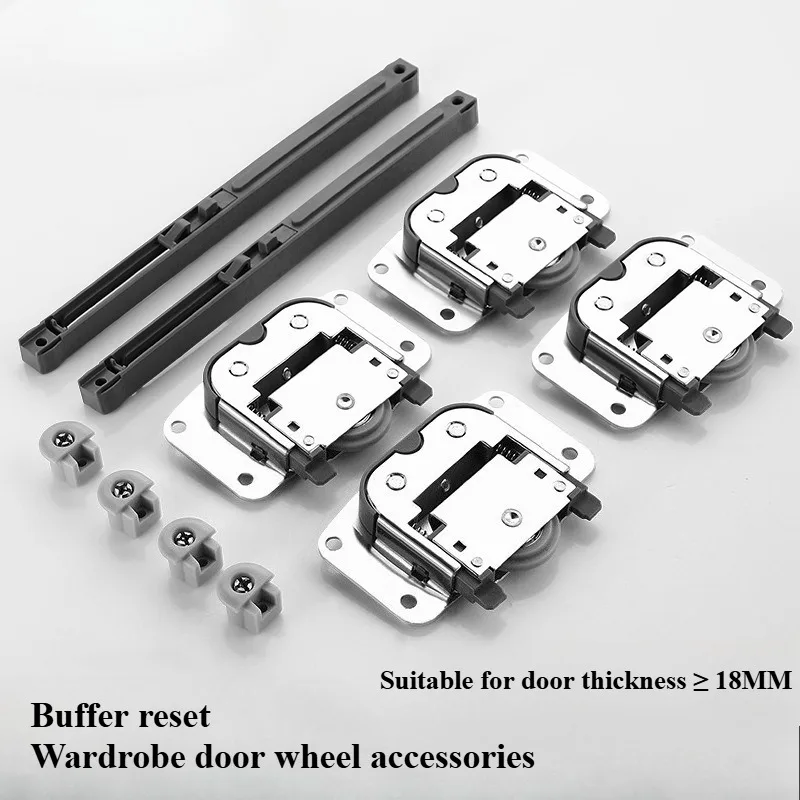 Pulley Wardrobe Wheel Sliding Door Slide Rail with Damping Hanging Wheel Bidirectional Buffering Wooden Door Roller
Pulley Wardrobe Wheel Sliding Door Slide Rail with Damping Hanging Wheel Bidirectional Buffering Wooden Door Roller