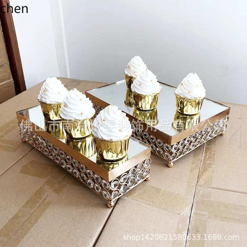 PYH Cake Stand Electroplated gold Iron Art Cake Square Dessert Table Pastry Display Crystal Octagonal Beads
PYH Cake Stand Electroplated gold Iron Art Cake Square Dessert Table Pastry Display Crystal Octagonal Beads