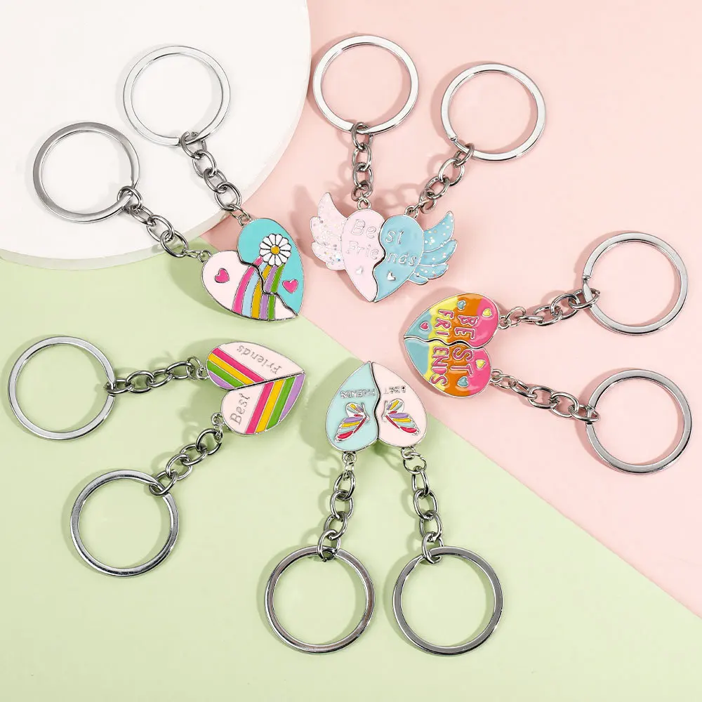 Ins Rainbow Love Heart Shaped Combine Magnetic Angle Winged Couple Keychain Butterfly Pendant Flower Friends Key Chain Ring Gift
Ins Rainbow Love Heart Shaped Combine Magnetic Angle Winged Couple Keychain Butterfly Pendant Flower Friends Key Chain Ring Gift