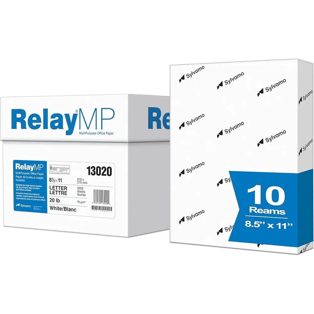 Multipose Copy Paper, 20lb, 8.5 x 11, 92 Bright - 10 Ream Carton, 5000 Sheets
Multipose Copy Paper, 20lb, 8.5 x 11, 92 Bright - 10 Ream Carton, 5000 Sheets