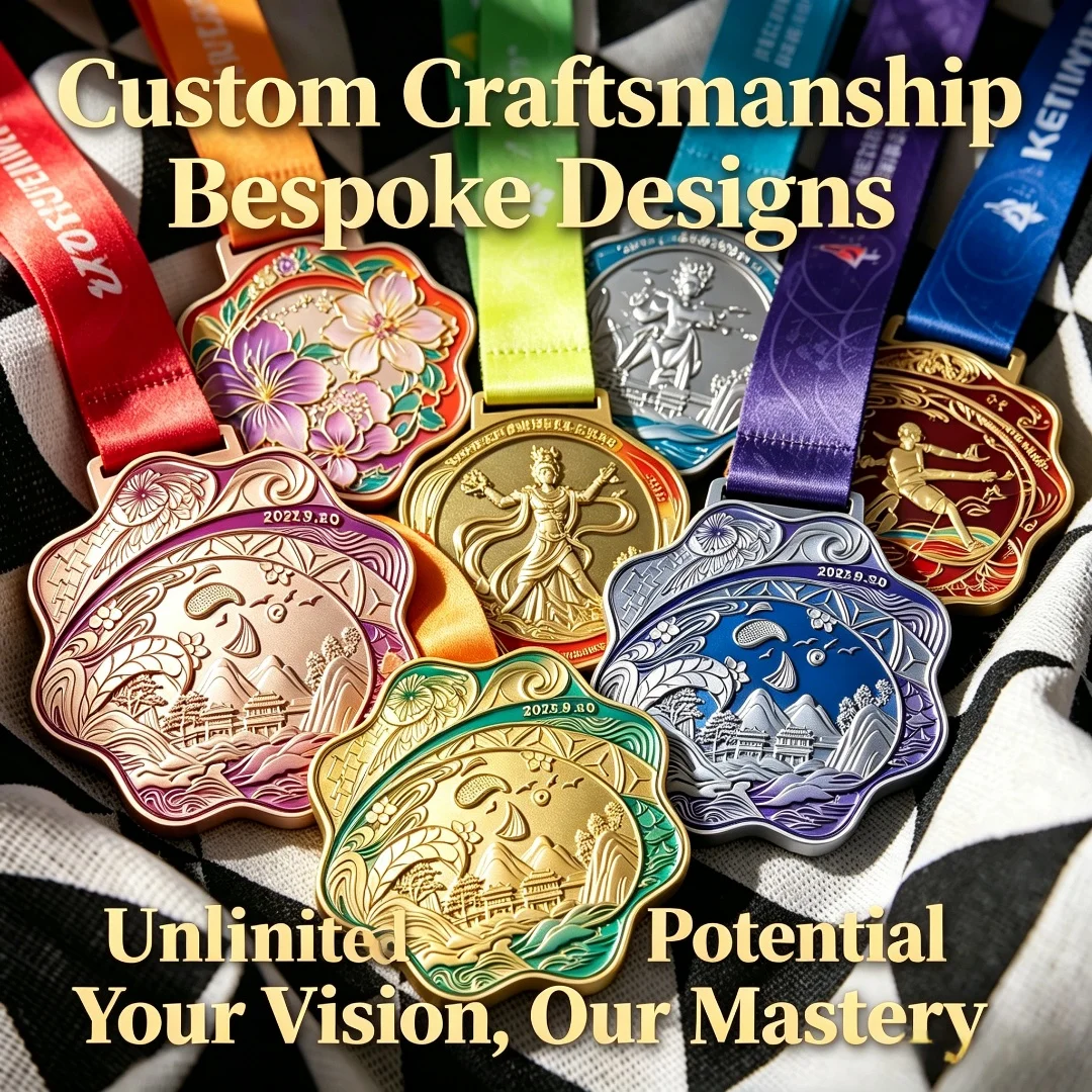 Custom Chinese Style Sports Medal with Ribbon, Gold Silver Bronze 3D Enamel Engraved Award for Marathon, Events & Souvenirs
Custom Chinese Style Sports Medal with Ribbon, Gold Silver Bronze 3D Enamel Engraved Award for Marathon, Events & Souvenirs