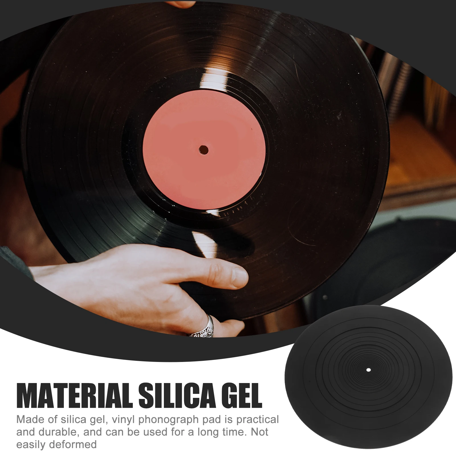 Silicone Record Player Protective Turntable Pad DJ Home Disc Mat Supplies Stable Disc Protective Mat Clean Replacement
Silicone Record Player Protective Turntable Pad DJ Home Disc Mat Supplies Stable Disc Protective Mat Clean Replacement