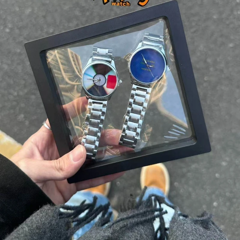 Original album music cover niche design y2k fashion steel strap watch for men and women
Original album music cover niche design y2k fashion steel strap watch for men and women