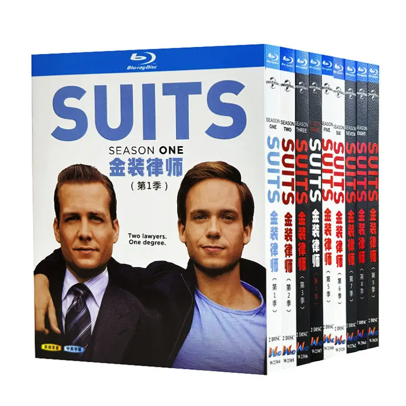 Blu-ray Ultra HD TV Series Suits Seasons 1–9 Box Set
Blu-ray Ultra HD TV Series Suits Seasons 1–9 Box Set