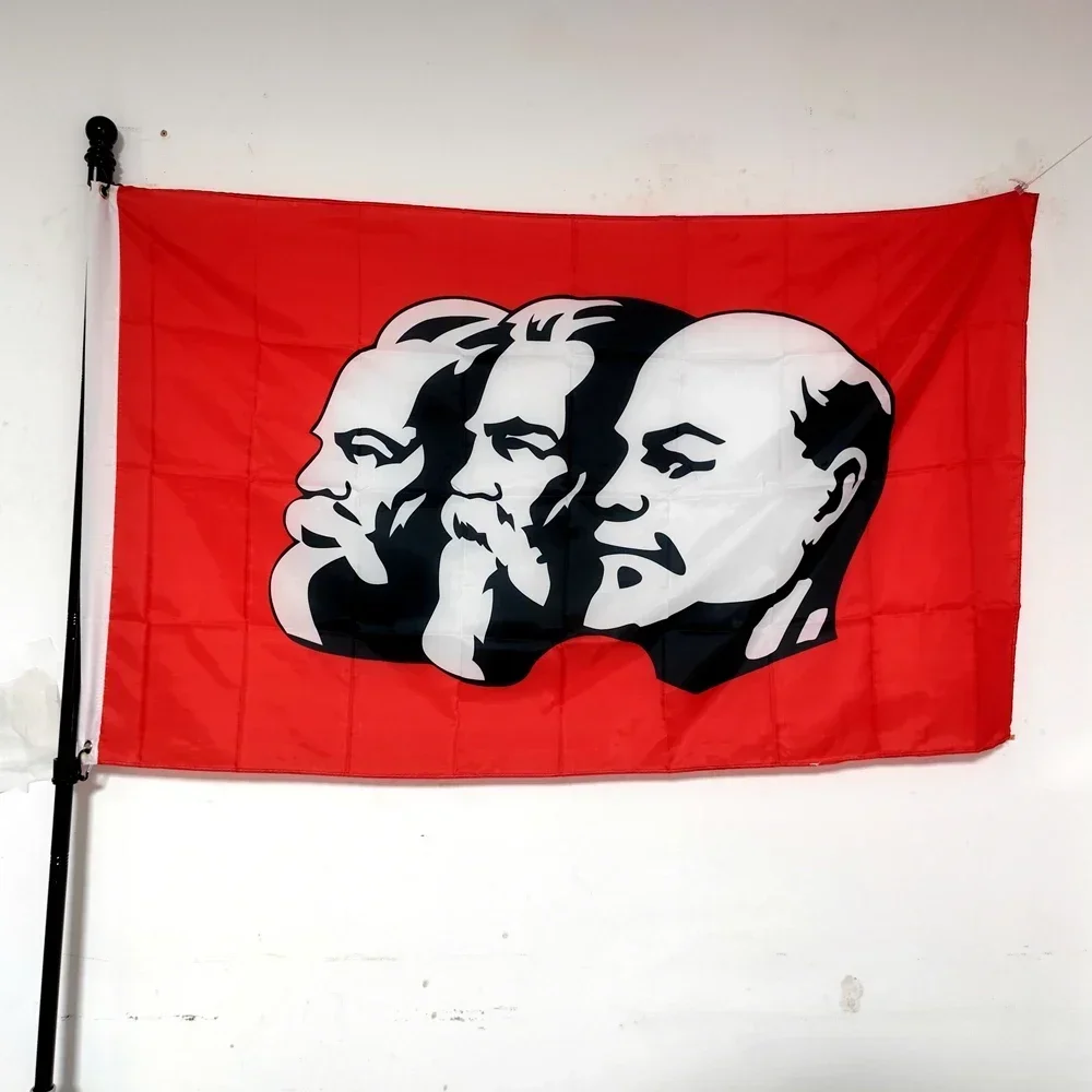 Marx Engels Lenin Communism Flag 90x150cm - USSR Soviet Union CCCP Polyester Hanging Banner Outdoor/Indoor Decor
Marx Engels Lenin Communism Flag 90x150cm - USSR Soviet Union CCCP Polyester Hanging Banner Outdoor/Indoor Decor
