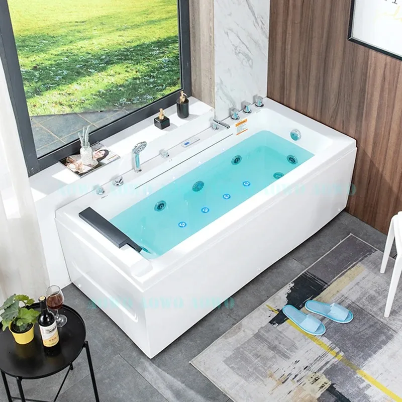 SPA Bathtubs Acrylic Single Size Free Style Bathroom Ice Chiller with Waterfall Outlet Air Small Jets Inflatable PVC Water Tub
SPA Bathtubs Acrylic Single Size Free Style Bathroom Ice Chiller with Waterfall Outlet Air Small Jets Inflatable PVC Water Tub