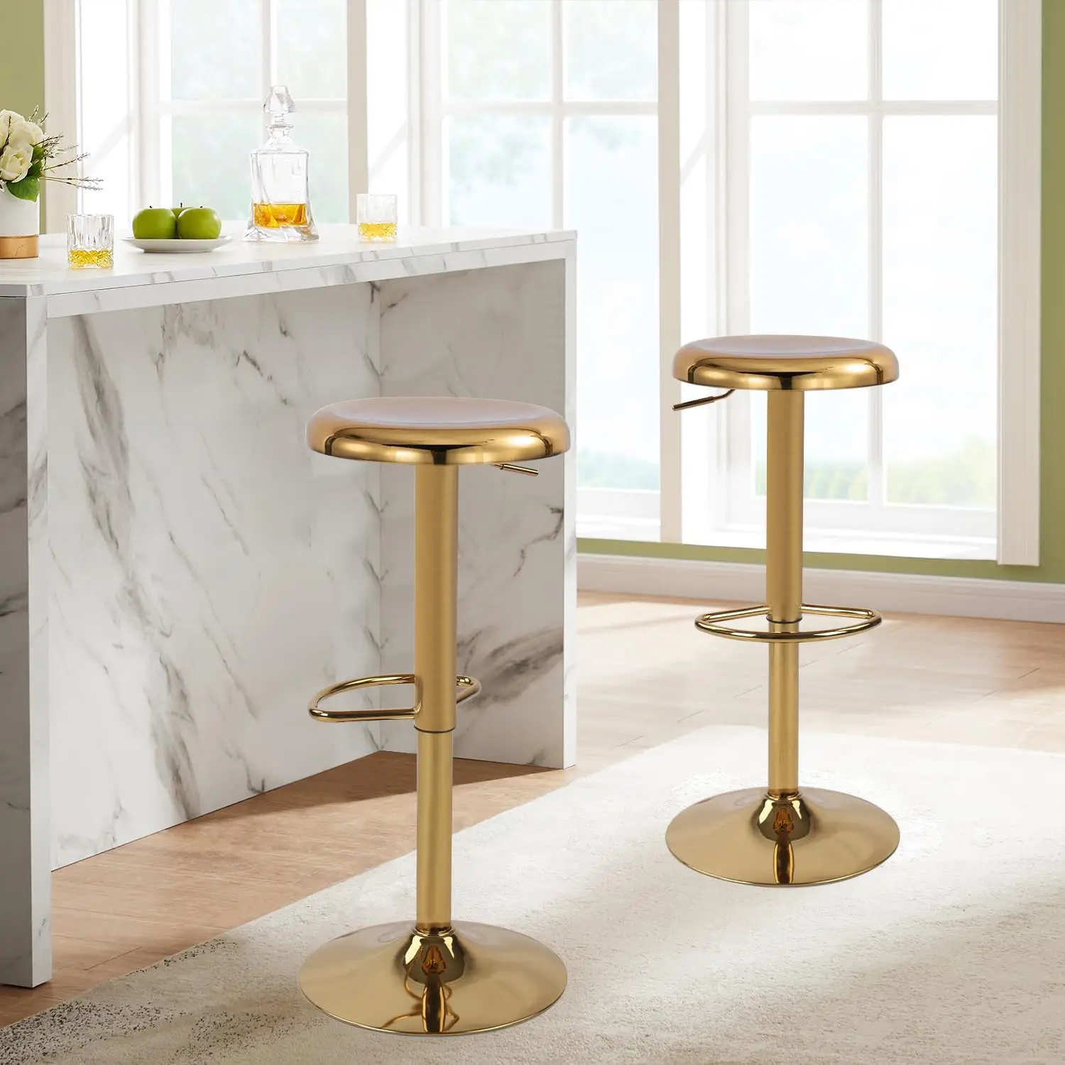 Bar Stool Adjustable Swivel Metal Bar Stool Set Of 2, Round Industrial Stool, Kitchen Bistro Bar Arml And Backl Metal Frame Bar
Bar Stool Adjustable Swivel Metal Bar Stool Set Of 2, Round Industrial Stool, Kitchen Bistro Bar Arml And Backl Metal Frame Bar