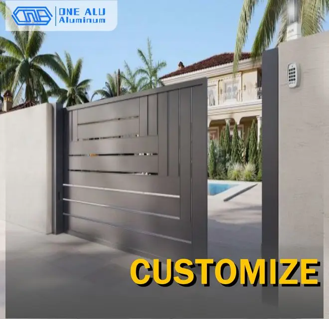 Sliding Entrance Gates Automatic Driveway Gates Aluminium Alloy Villa Garden Yard Backyard Patio Outdoor Privacy Metal Fence
Sliding Entrance Gates Automatic Driveway Gates Aluminium Alloy Villa Garden Yard Backyard Patio Outdoor Privacy Metal Fence