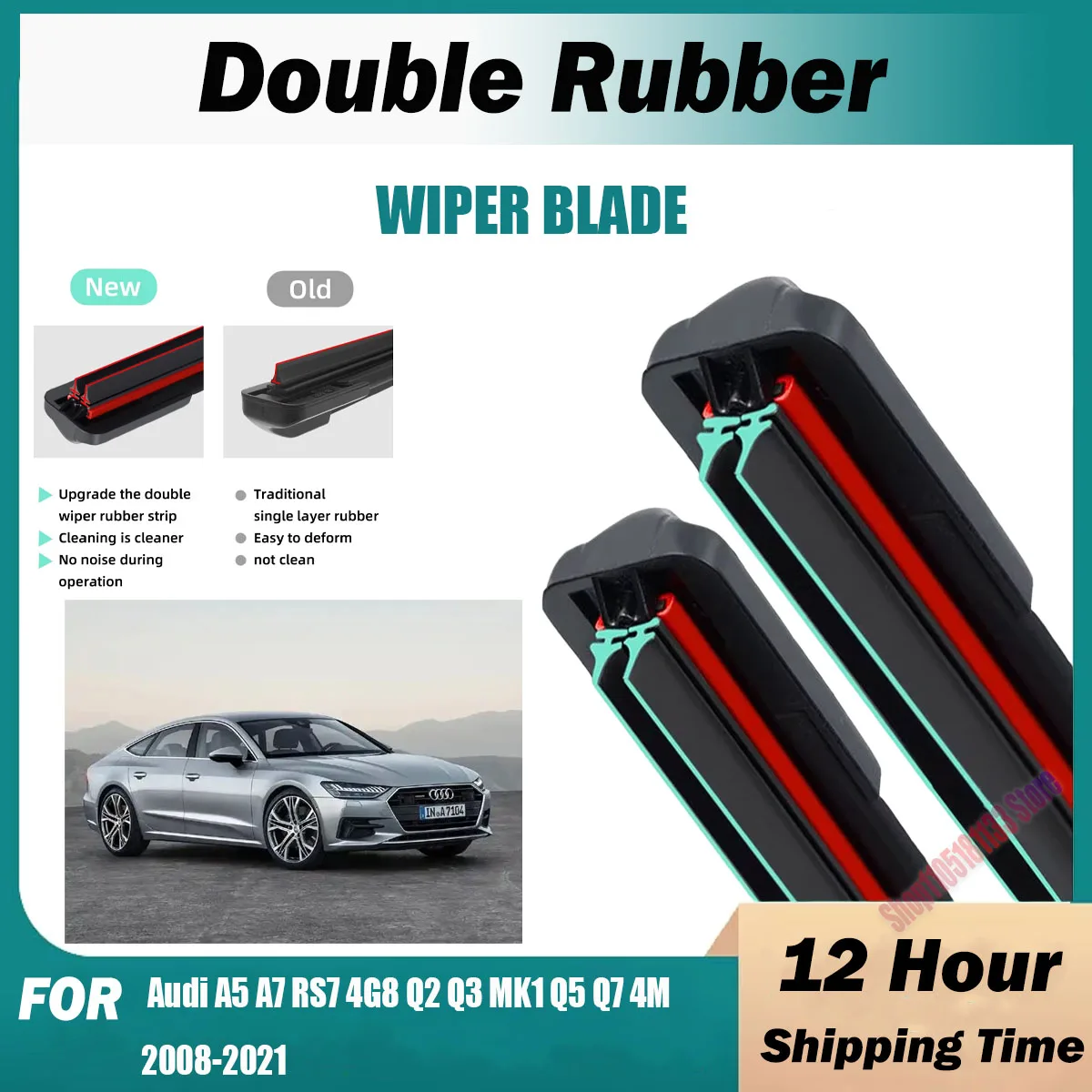 Car Wiper For Audi A5 A7 RS7 4G8 Q2 Q3 MK1 Q5 Q7 4M 2008-2021 Eleven layer Strip Wipers 2025 Latest Model Front Windshield Wiper
Car Wiper For Audi A5 A7 RS7 4G8 Q2 Q3 MK1 Q5 Q7 4M 2008-2021 Eleven layer Strip Wipers 2025 Latest Model Front Windshield Wiper