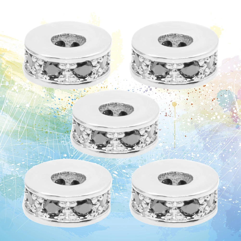 5pcs Metal Zircon Spacer Bead Pendants Full Diamond DIY Jewelry Accessories Charm Necklace Bracelet Earrings Craft
5pcs Metal Zircon Spacer Bead Pendants Full Diamond DIY Jewelry Accessories Charm Necklace Bracelet Earrings Craft