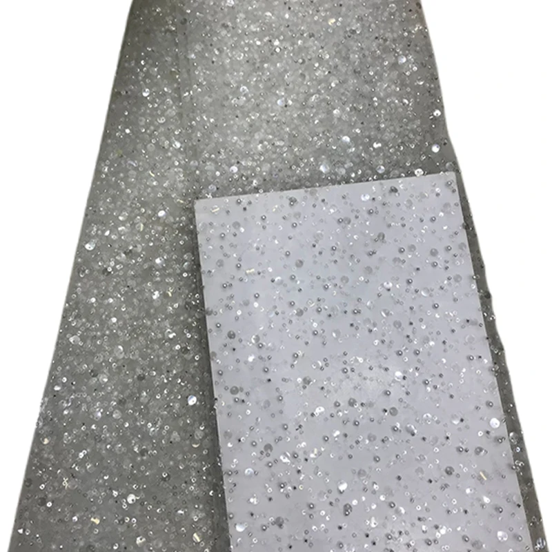 Handmade 3D Beaded Sequined Mesh Lace Fabric Luxury Embroidered Wedding Dress DIY Material Width 130cm
Handmade 3D Beaded Sequined Mesh Lace Fabric Luxury Embroidered Wedding Dress DIY Material Width 130cm