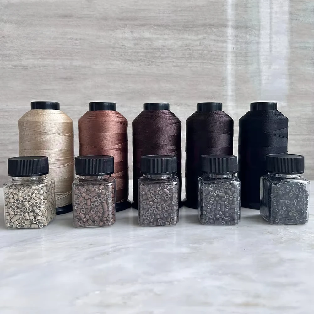 High-quality nylon bonded hair extensions and micro-ring beads with silicone lining for hair extensions
High-quality nylon bonded hair extensions and micro-ring beads with silicone lining for hair extensions