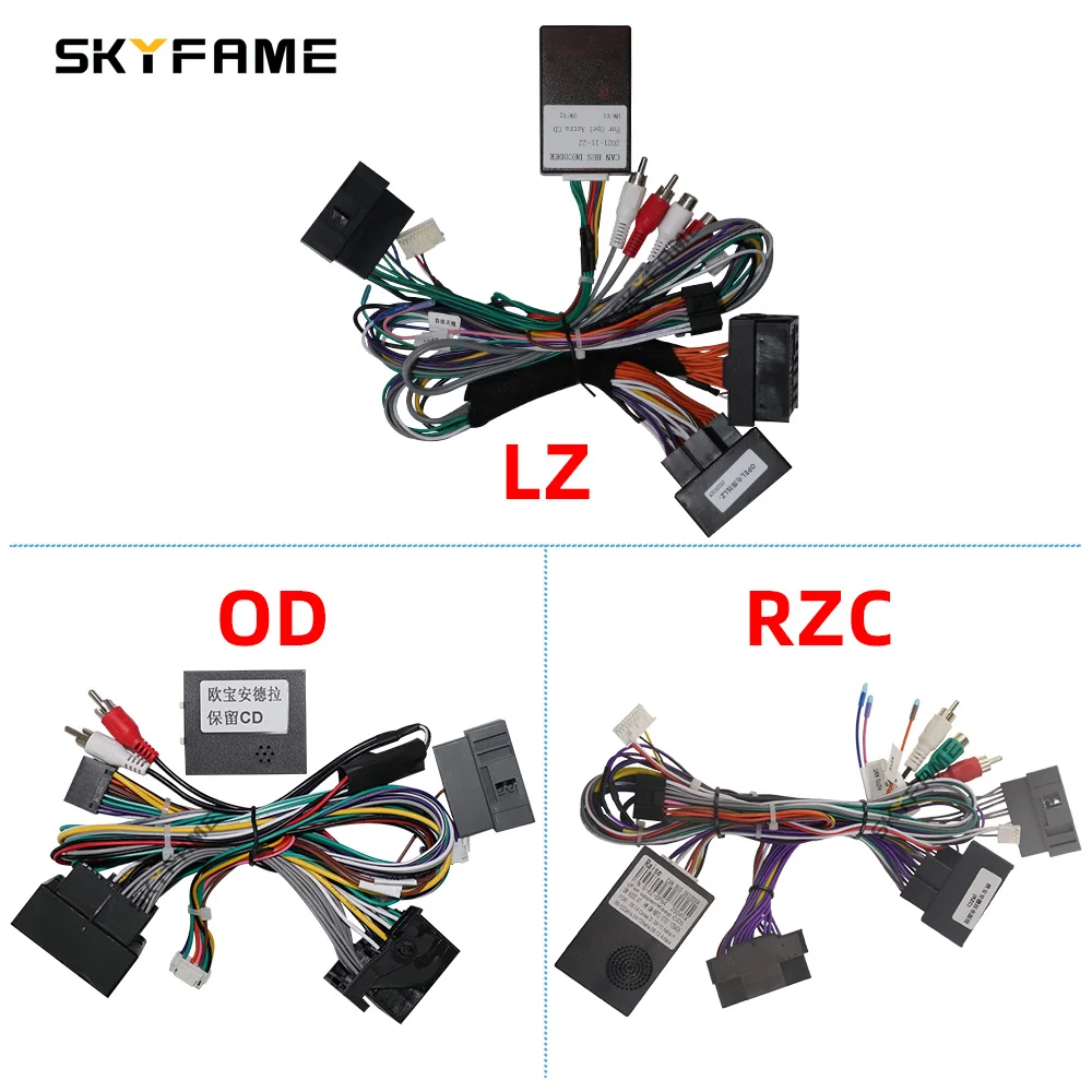 SKYFAME 16Pin Car Wiring Harness Adapter Canbus Box Decoder Android Radio Power Cable For Opel Astra H Antara
SKYFAME 16Pin Car Wiring Harness Adapter Canbus Box Decoder Android Radio Power Cable For Opel Astra H Antara