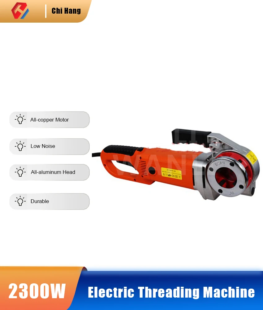 30 Type Portable Hand-Held Electric Pipe Threading Machine 220v/2000w Household Hinged Plate Galvanized Pipe Threading Tool
30 Type Portable Hand-Held Electric Pipe Threading Machine 220v/2000w Household Hinged Plate Galvanized Pipe Threading Tool
