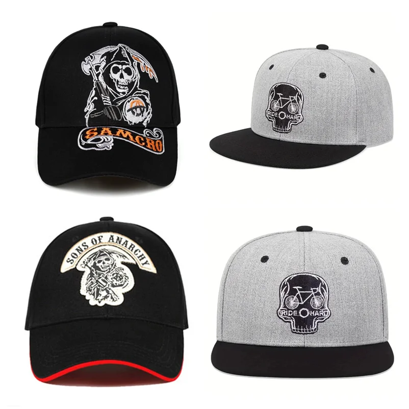 High Quality Fashion Summer men and women Casual Adjustable Skull Embroidery Hip hop Hats Outdoor Baseball Caps Sunscreen Hat
High Quality Fashion Summer men and women Casual Adjustable Skull Embroidery Hip hop Hats Outdoor Baseball Caps Sunscreen Hat