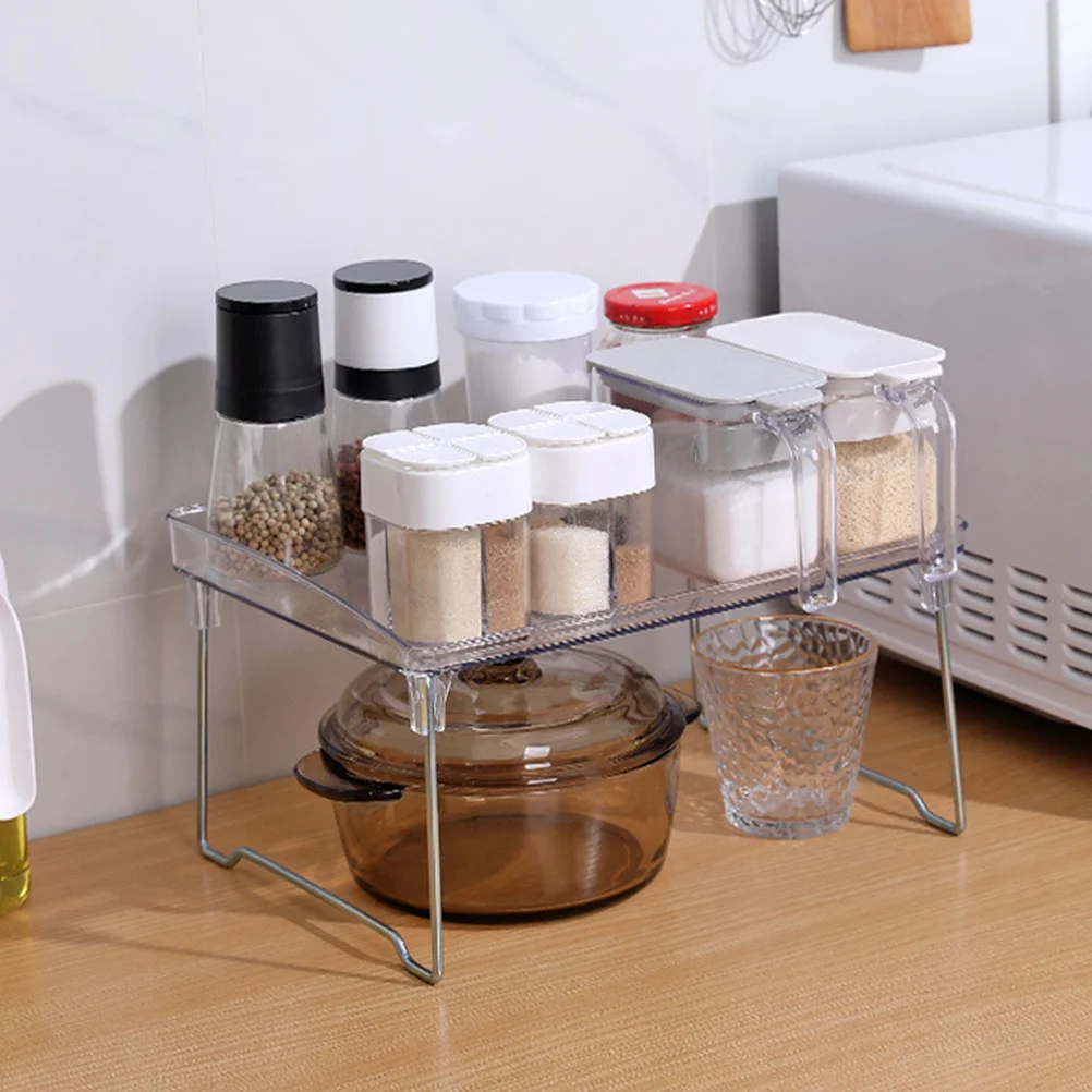 Multi-Functional Transparent Storage Rack Space-Saving Kitchen Shelf Foldable Desktop Organizer For Spice Bottles
Multi-Functional Transparent Storage Rack Space-Saving Kitchen Shelf Foldable Desktop Organizer For Spice Bottles