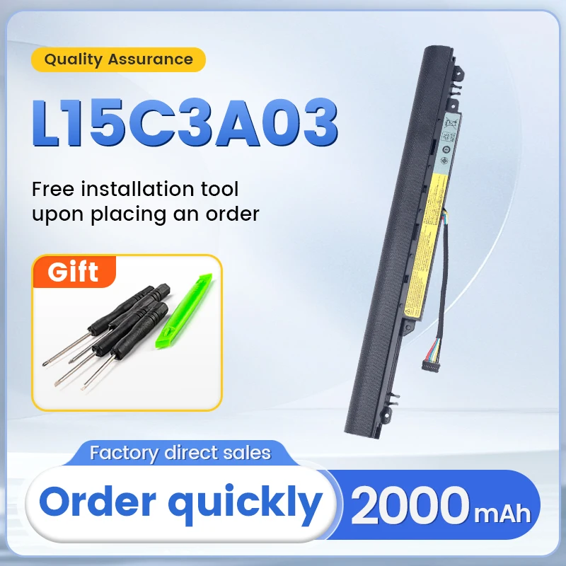 SOMI L15C3A03 Laptop Battery For Lenovo IdeaPad 110-14AST 110-14IBR 110-15ACL 110-15AST 110-15IBR
SOMI L15C3A03 Laptop Battery For Lenovo IdeaPad 110-14AST 110-14IBR 110-15ACL 110-15AST 110-15IBR