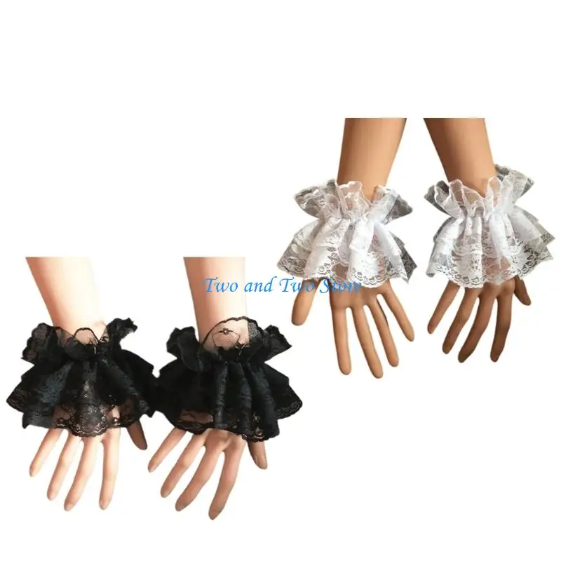 HX6F Lace Flower Wrist Cuffs Extension Arm Sleeve Women Cosplay Dress Accessory 2Pair
HX6F Lace Flower Wrist Cuffs Extension Arm Sleeve Women Cosplay Dress Accessory 2Pair