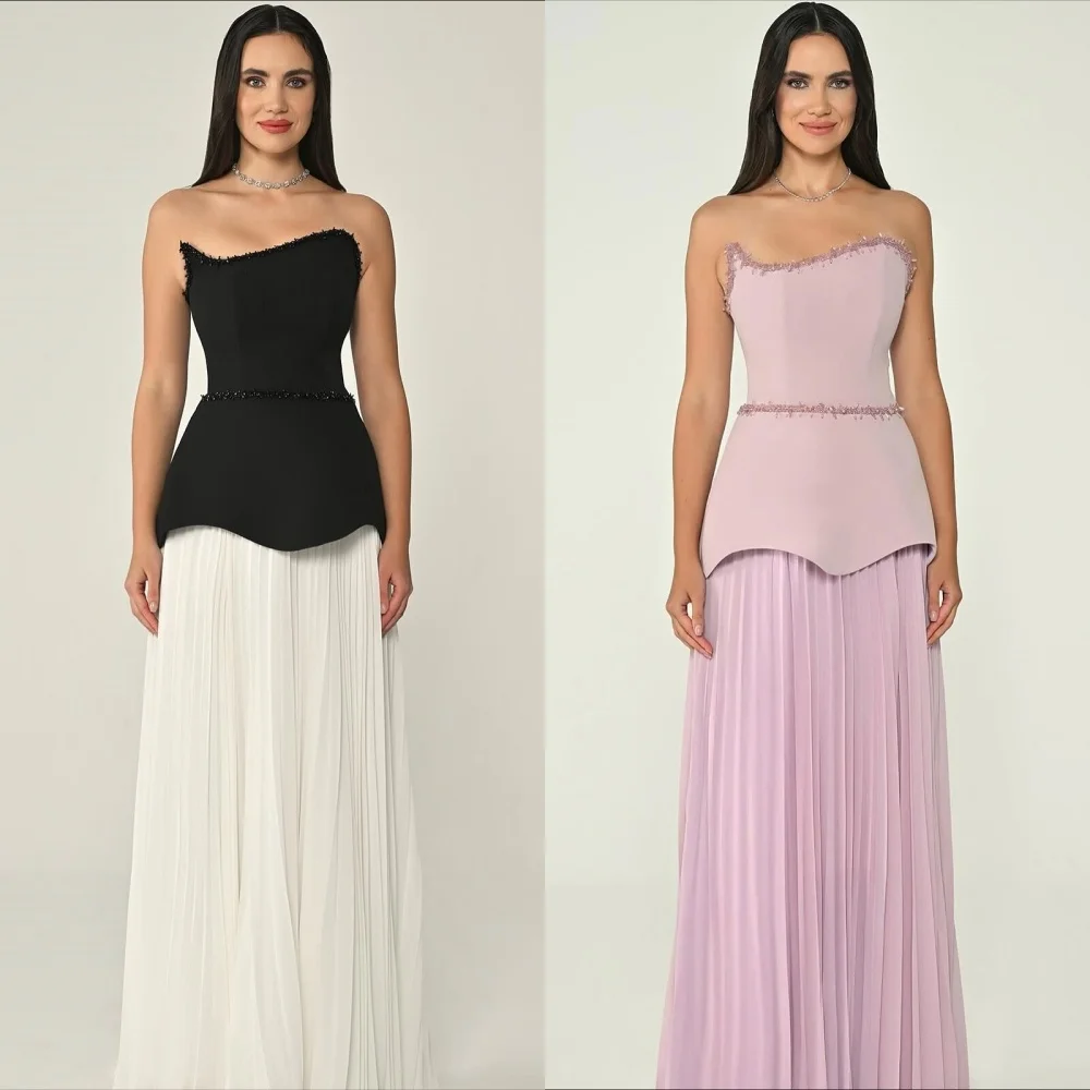 Customized Modern Style Classic Jersey Beading Pleat Straight Strapless Long Dresses Bespoke Occasion Dresses Matching Elegant
Customized Modern Style Classic Jersey Beading Pleat Straight Strapless Long Dresses Bespoke Occasion Dresses Matching Elegant