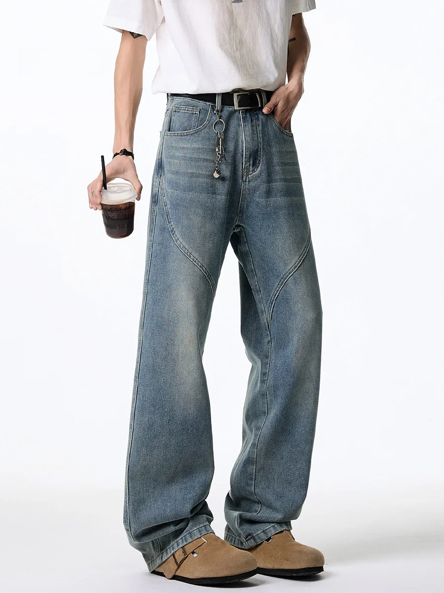 Wmnm American High Street Patchwork Jeans Men Spring New Trendy Brand Haome Waed Knife Wide Leg Long Pants
Wmnm American High Street Patchwork Jeans Men Spring New Trendy Brand Haome Waed Knife Wide Leg Long Pants