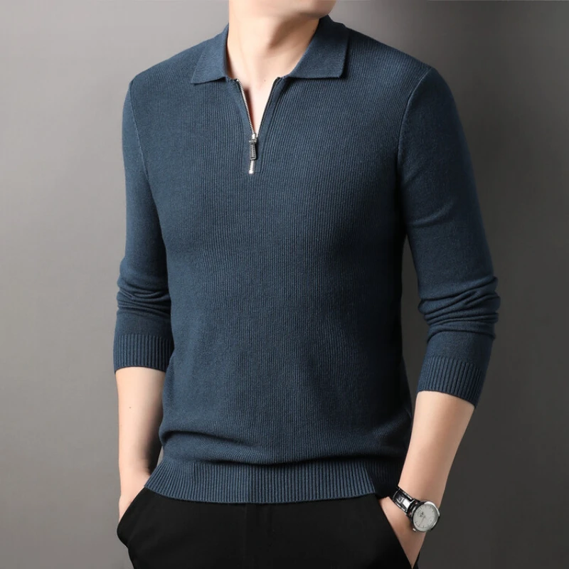 Business Casual Men Polo Shirt for Autumn and Winter, Warm Long-sleeved Lapel Sweater.Men Long-sleeved Pullover Sweater
Business Casual Men Polo Shirt for Autumn and Winter, Warm Long-sleeved Lapel Sweater.Men Long-sleeved Pullover Sweater