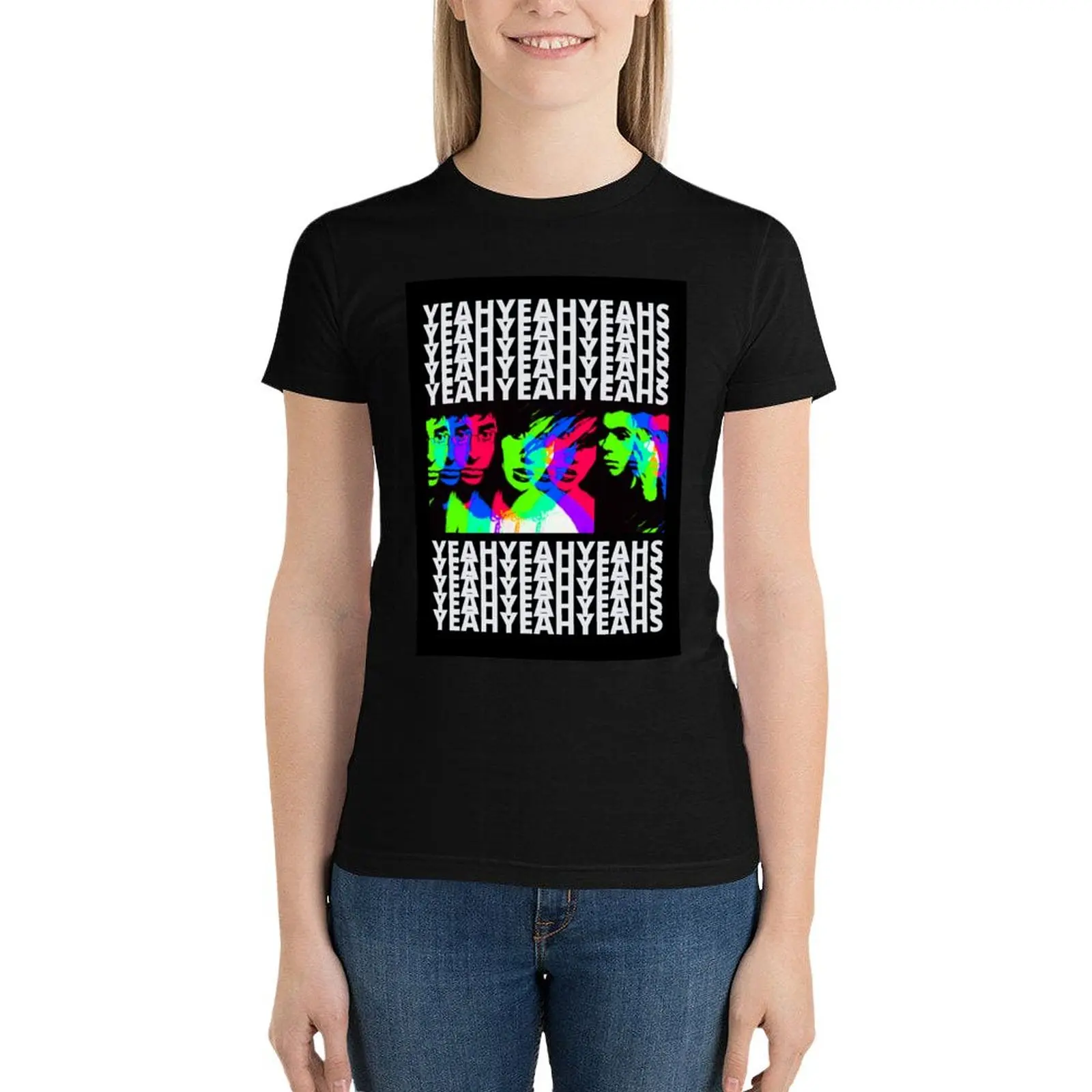 YEAH YEAH YEAHS POP ART T-Shirt female shirts graphic tees Aesthetic clothing t-shirts for Women cotton 
YEAH YEAH YEAHS POP ART T-Shirt female shirts graphic tees Aesthetic clothing t-shirts for Women cotton