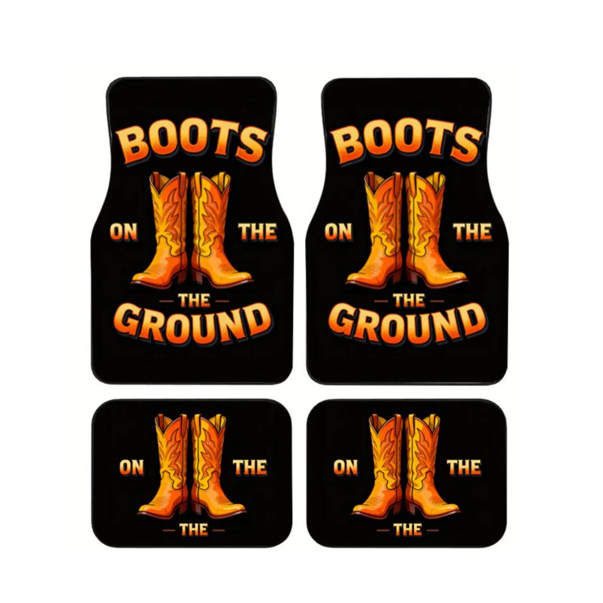 4Pcs Western Cowboy Boots Print Car Floor Mats Anti-slip Waterproof Vintage Auto Foot Carpets Interior Accessories For SUV Truck
4Pcs Western Cowboy Boots Print Car Floor Mats Anti-slip Waterproof Vintage Auto Foot Carpets Interior Accessories For SUV Truck